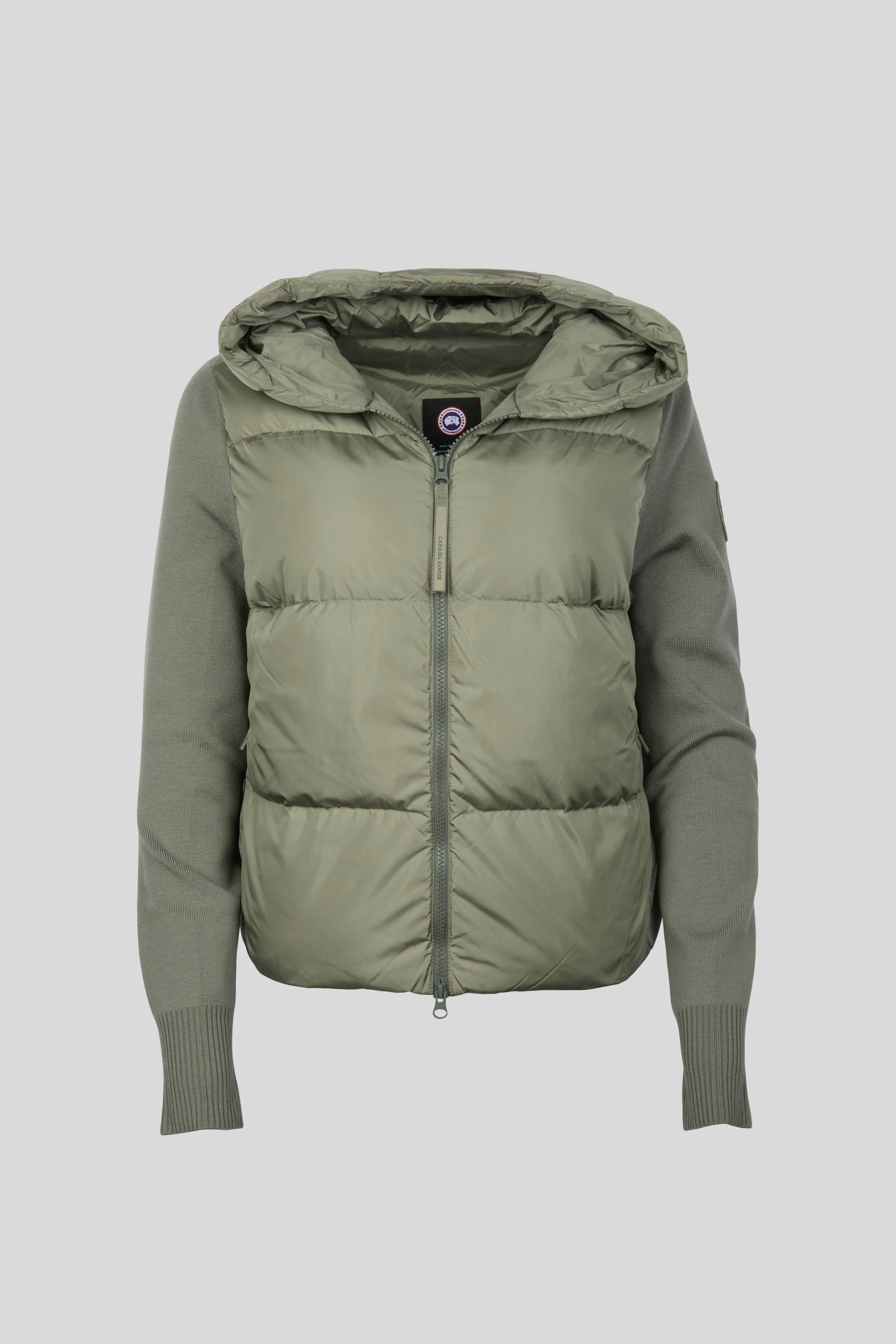 HyBridge® Wide Quilt Knit Hoodie Tonal Disc