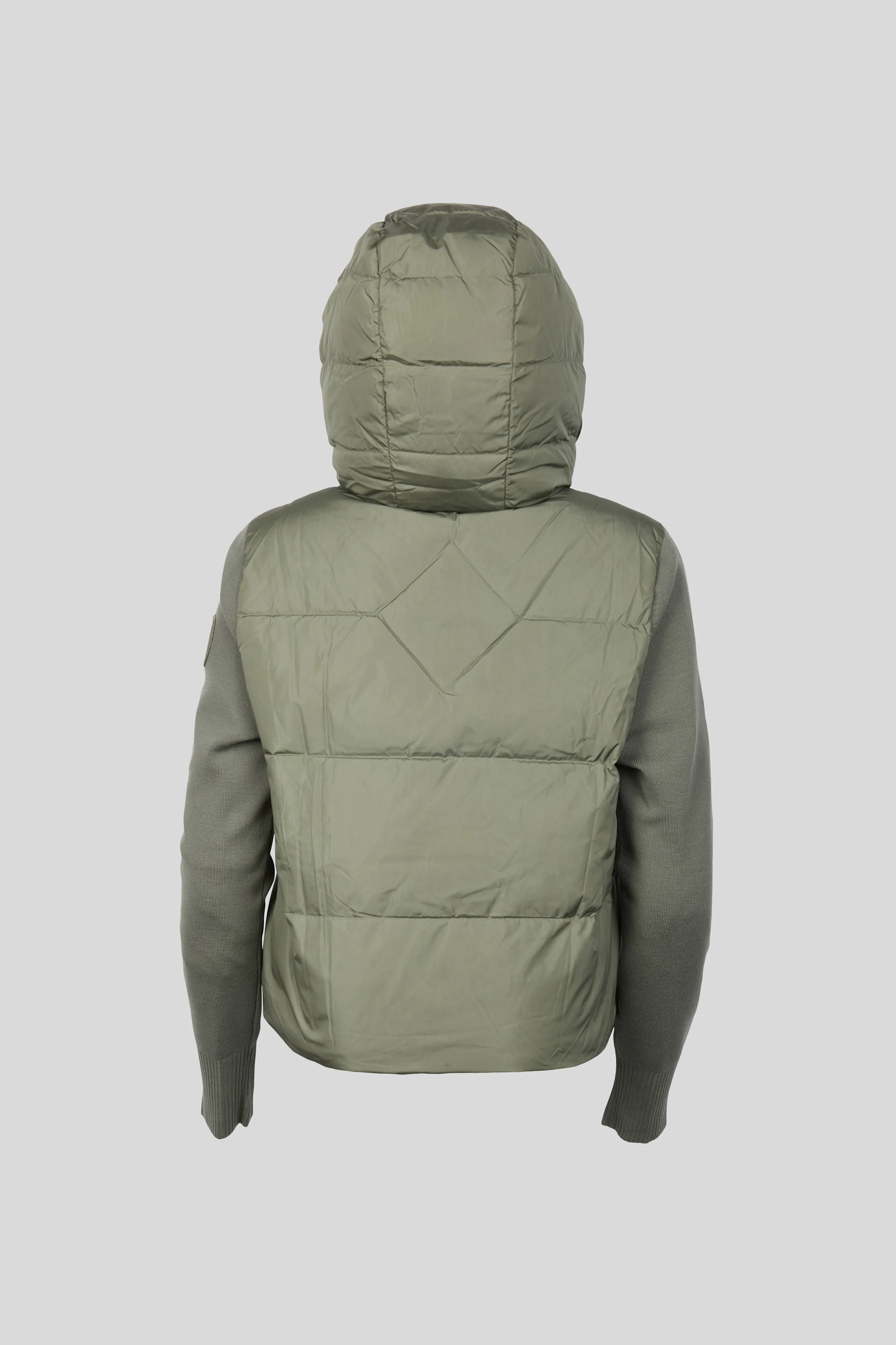 HyBridge® Wide Quilt Knit Hoodie Tonal Disc - Image 2